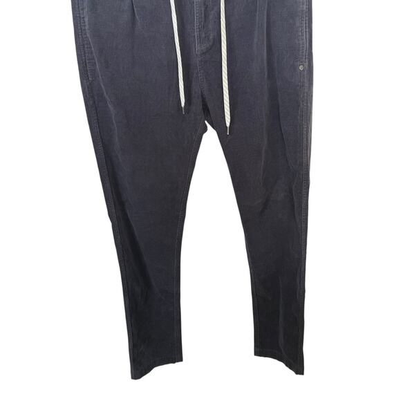 Vuori Optimist Corduroy Pant Drawstring Elastic Waist Charcoal Medium - Picture 5 of 9